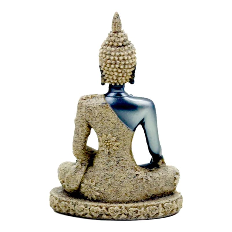 Buddha-Statue aus Polyresin und Sand
