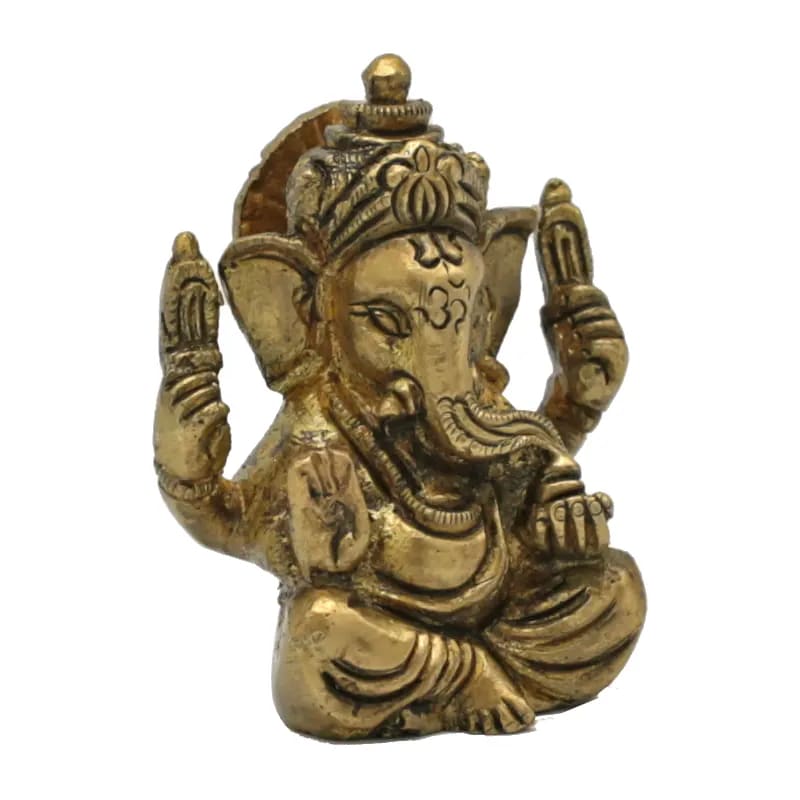 Ganesh brass miniature