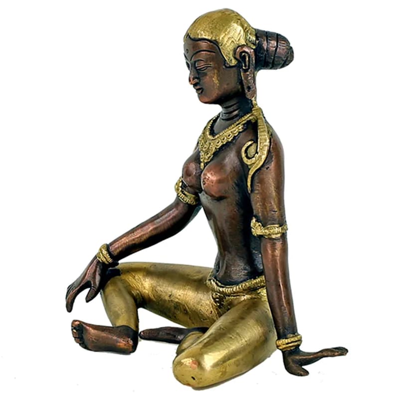 Parvati Statue zweifarbig - Eine Hommage an die Göttin der Schönheit und Fürsorge