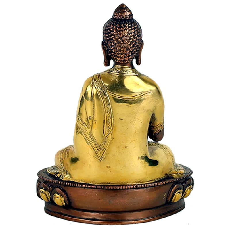 Buddha, Mudra der Lehre, zweifarbig