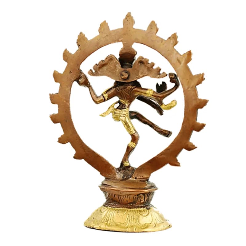 Shiva Nataraj Messing zweifarbig