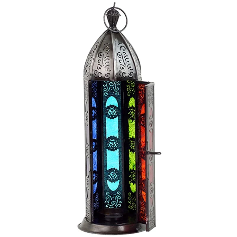 Oriental candle holder 7 chakras