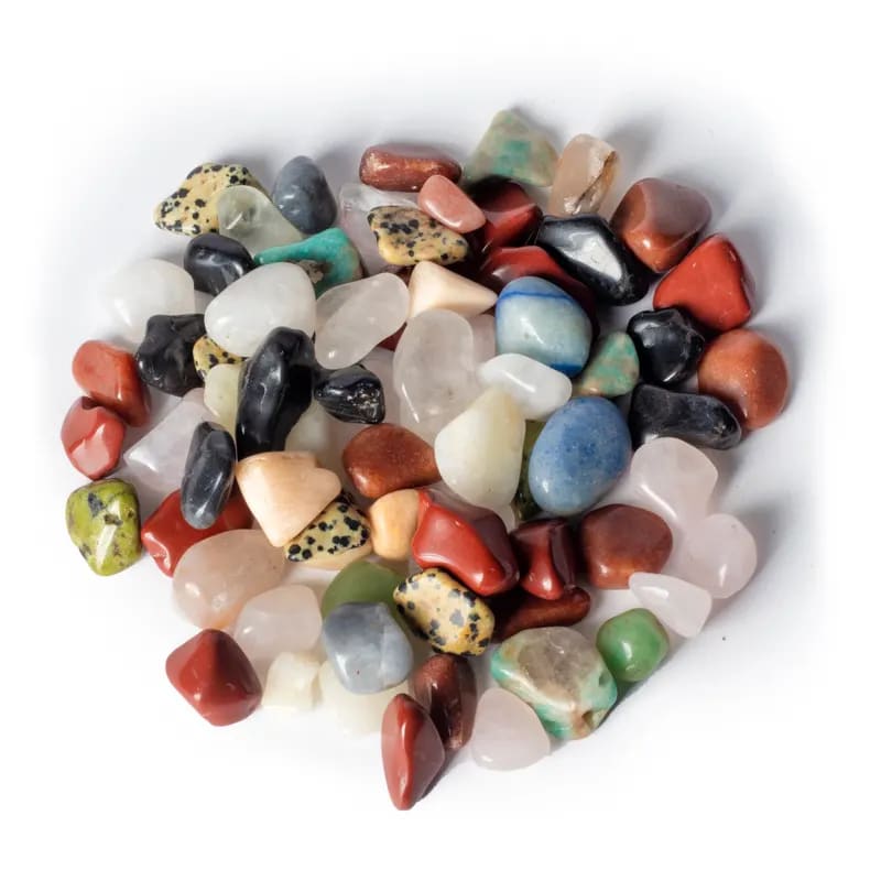 Tumbled stone mix Brazil A-quality, 10 - 20mm, 100g