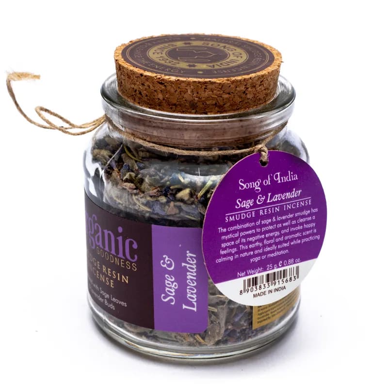Organic Salbei & Lavendel Smudge Weihrauchharz 25g