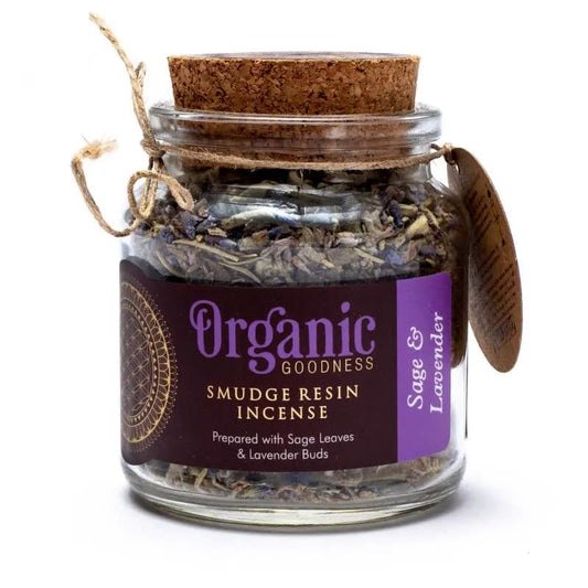 Organic Sage &amp; Lavender Smudge Frankincense Resin 25g