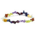 Bracelet 7 chakra stones elastic