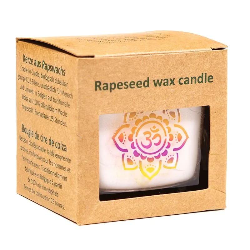 Ecological scented candle rapeseed wax OM