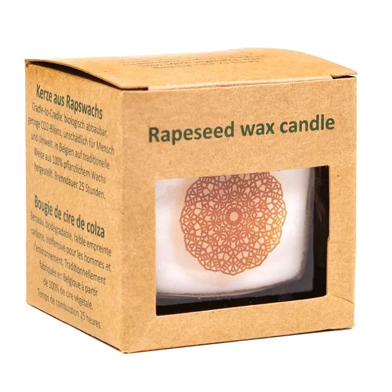 Ecological scented candle rapeseed wax sandalwood