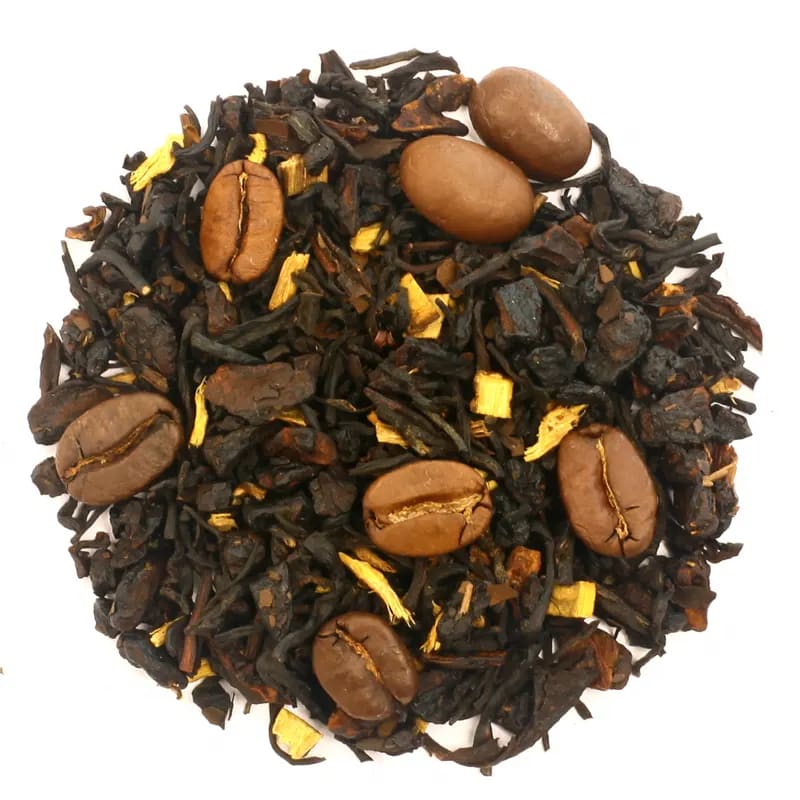 Or tea? Yin Yang loose black tea coffee flavor