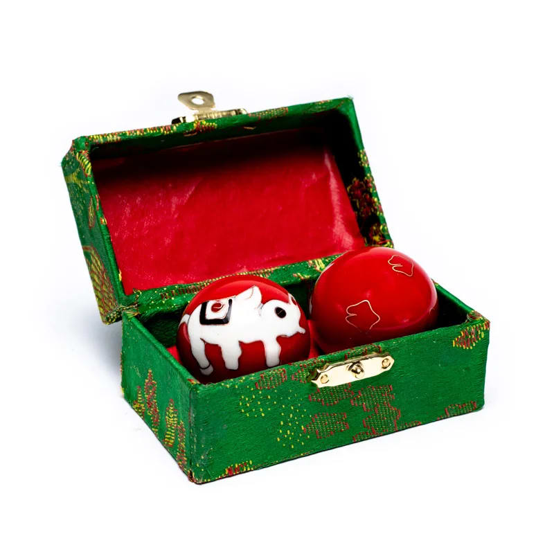 Qi-Gong balls elephant red 3.5 cm