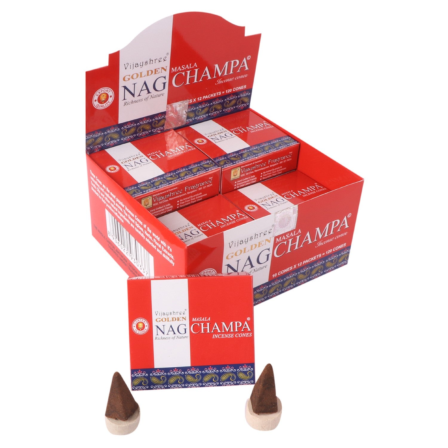 Golden Nag Champa Kegel - Indischer Weihrauch in höchster Qualität