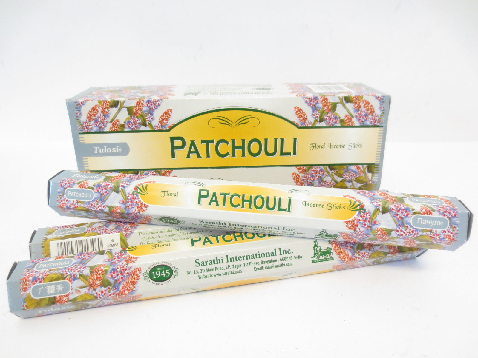 Tulasi Patchouli Räucherstäbchen - Sinnliches Patchouli für eine Betörende Atmosphäre