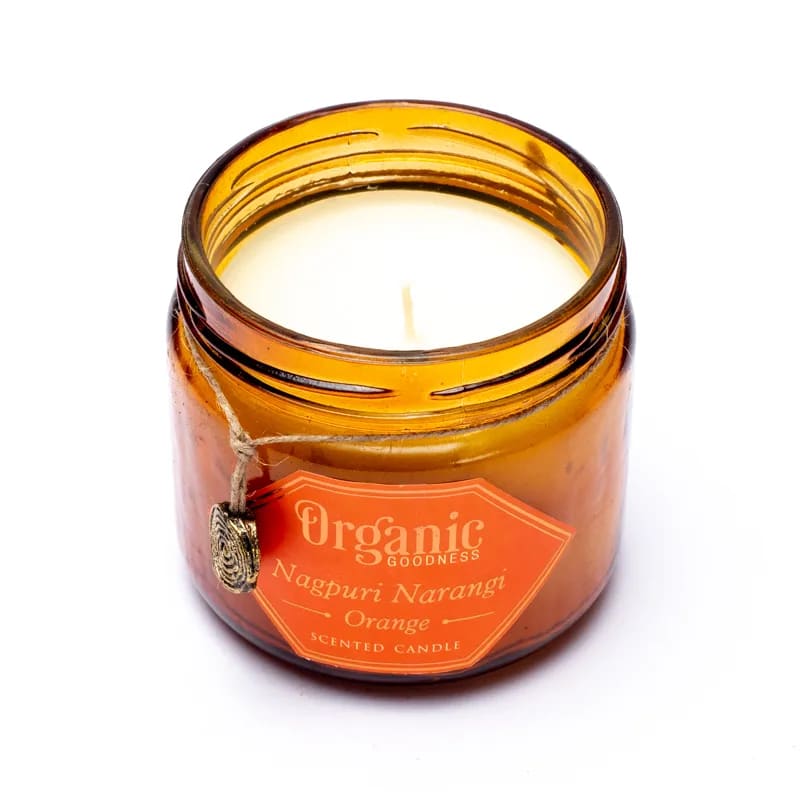 Organic Goodness Sojawachskerze Orange - Frische Energie und Wohlduft