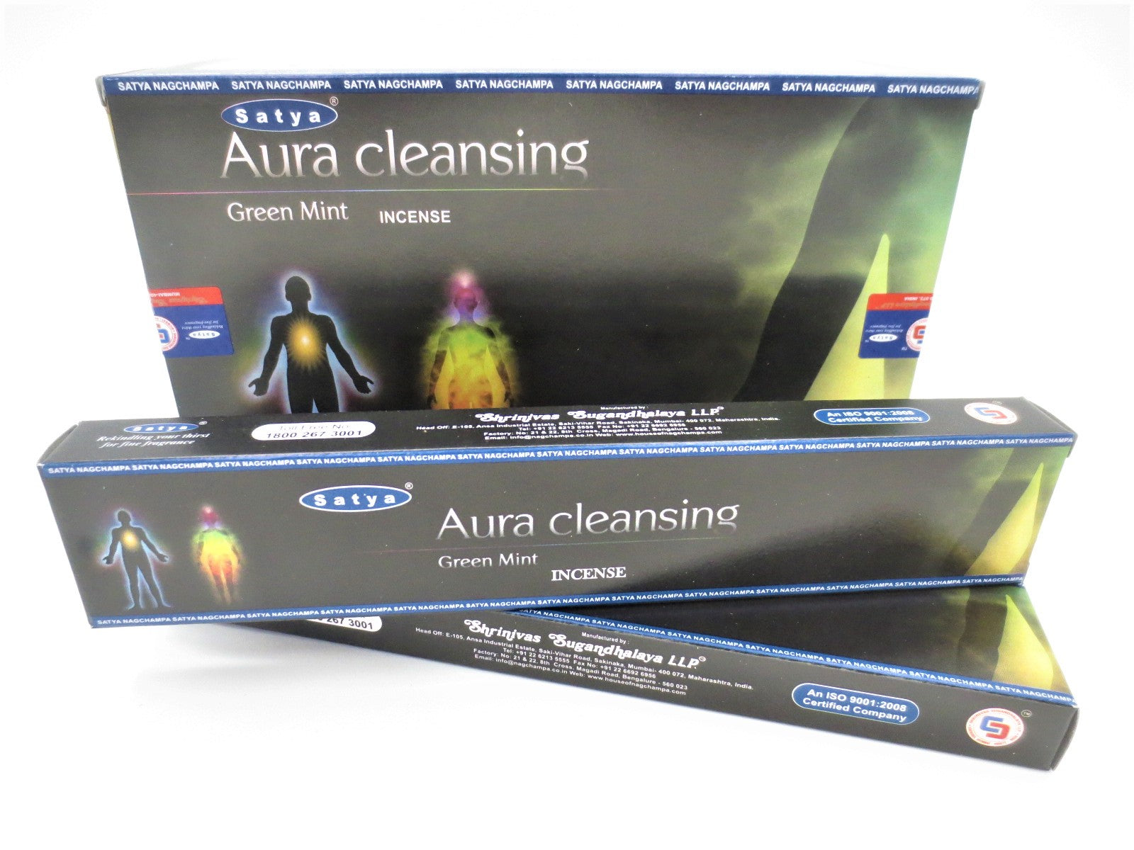 Satya Aura Cleansing Räucherstäbchen in der Originalverpackung