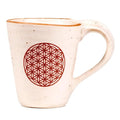 Tee- und Kaffeebecher Blume des Lebens – Keramik – 350 ml – Beige
