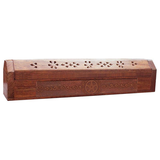 Box/holder incense sticks pentagram