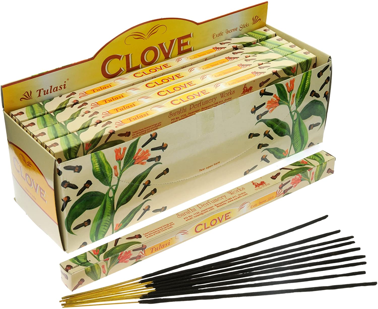 Tulasi Clove Räucherstäbchen - Würziges Aroma für eine Exotische Atmosphäre