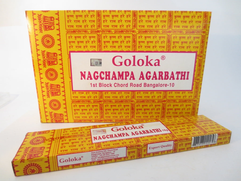 Goloka Nag Champa Räucherstäbchen - Erlebe den bezaubernden Duft