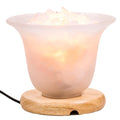Rock crystal salt crystal lamp