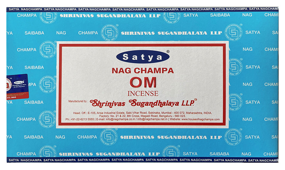 Satya Om Räucherstäbchen Verpackung