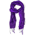 Phoenix Chakra Schal in Violett mit feiner Webstruktur