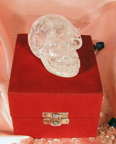 Crystal skull made of rock crystal
