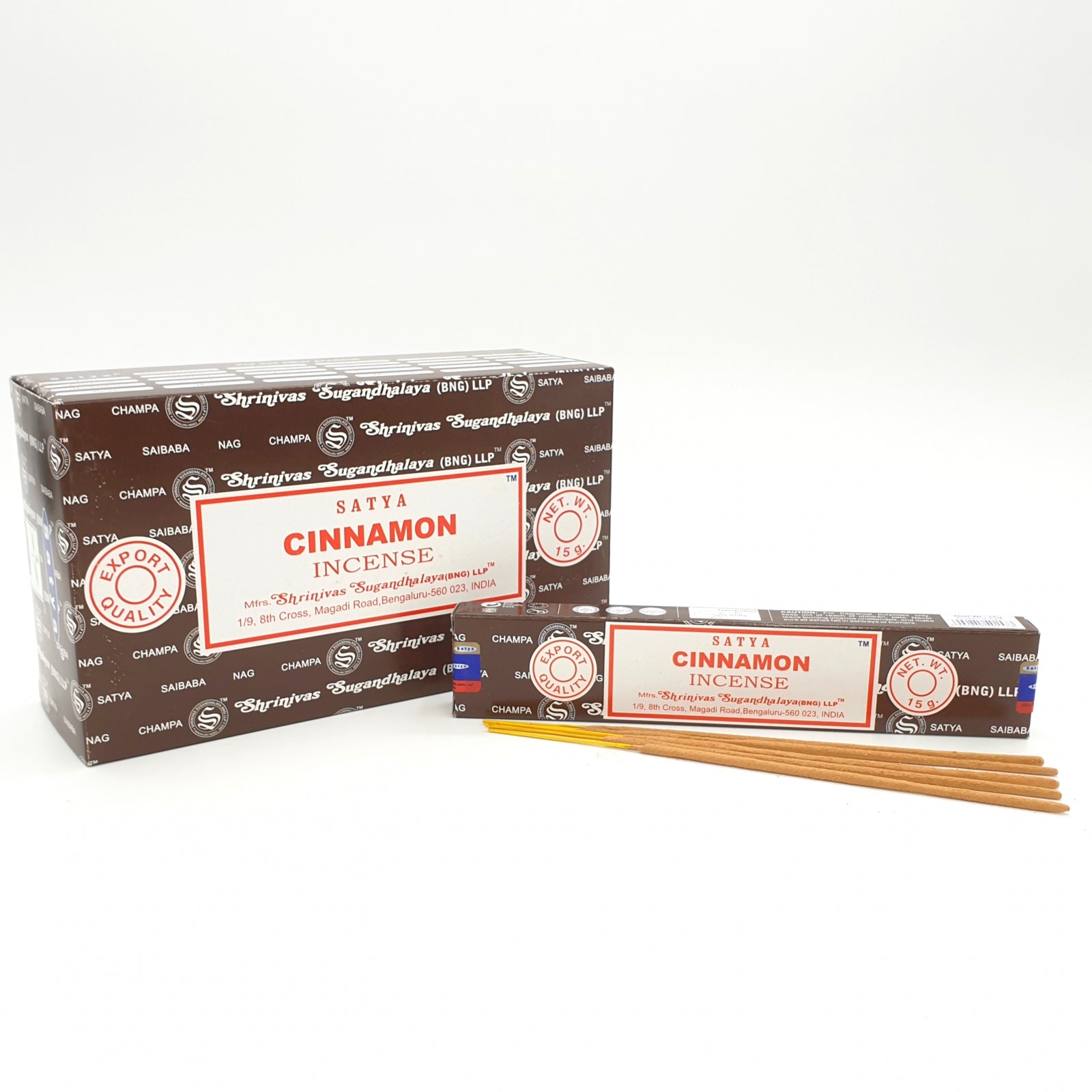Satya Cinnamon Räucherstäbchen mit warmem Zimtduft