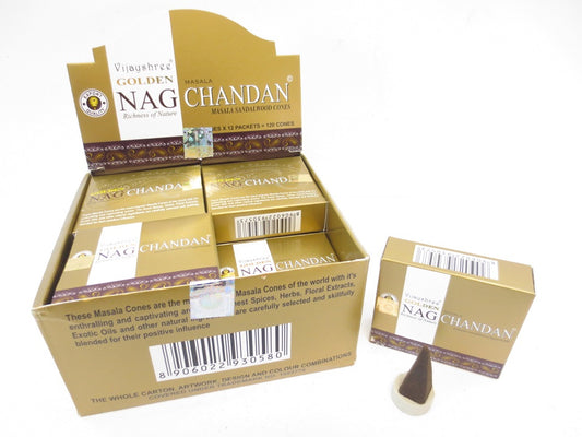 Golden Nag Chandan Kegel - Sich in den Duft von Sandelholz hüllen