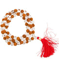 Mala rock crystal/Rudraksha AA quality + bag