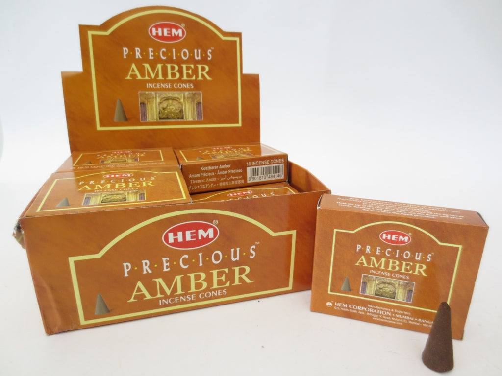 HEM Precious Amber Kegel - Edles Räucherwerk