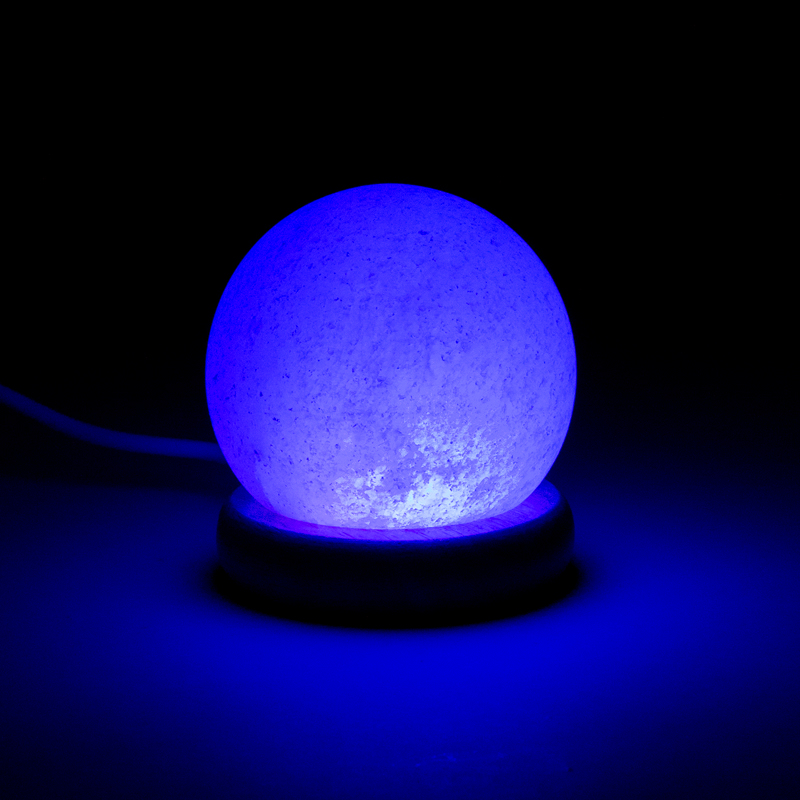 Mini Mood Salzlampe Kugel USB LED