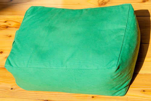 Cuboid meditation cushion green