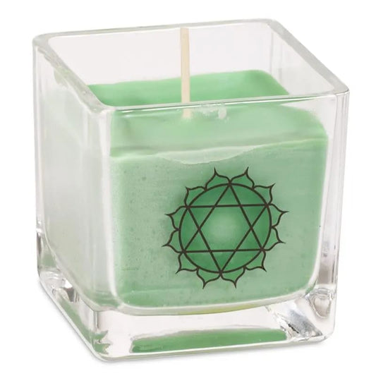 Ecological rapeseed wax scented candle 4th chakra