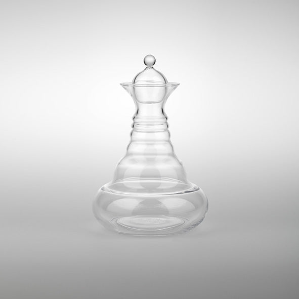 Karaffe Alladin 1,3l White - Blume des Lebens - mundgeblasen