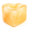 Salt crystal tea light holder heart