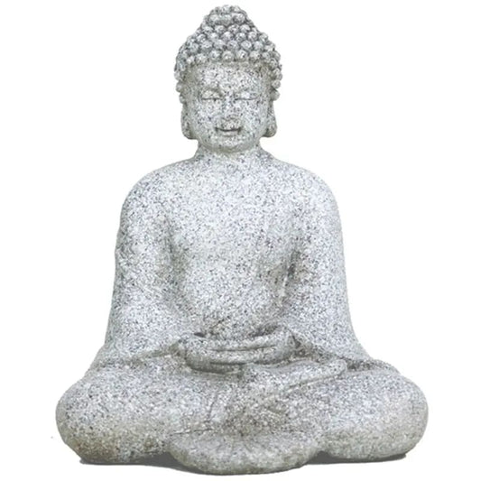 Meditation Buddha stone gray