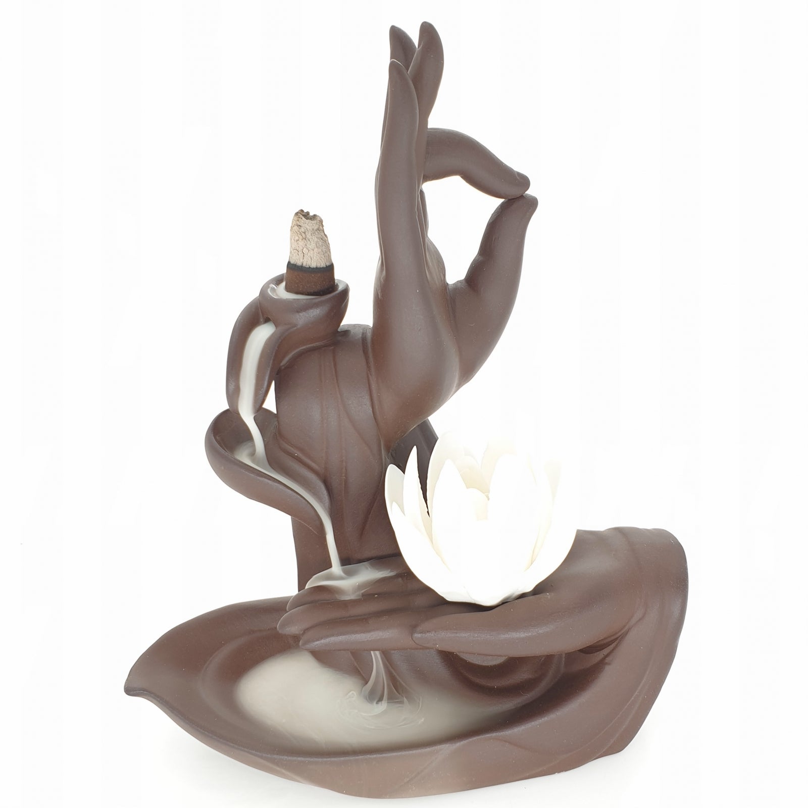 Backflow Weihrauchbrenner Hand mit Lotusblume