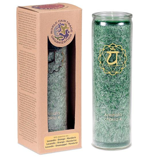 Yogi &amp; Yogini scented candle stearin 4th chakra