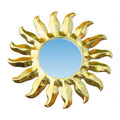 Saraswati goldener Sonnenspiegel mit 40 cm Durchmesser