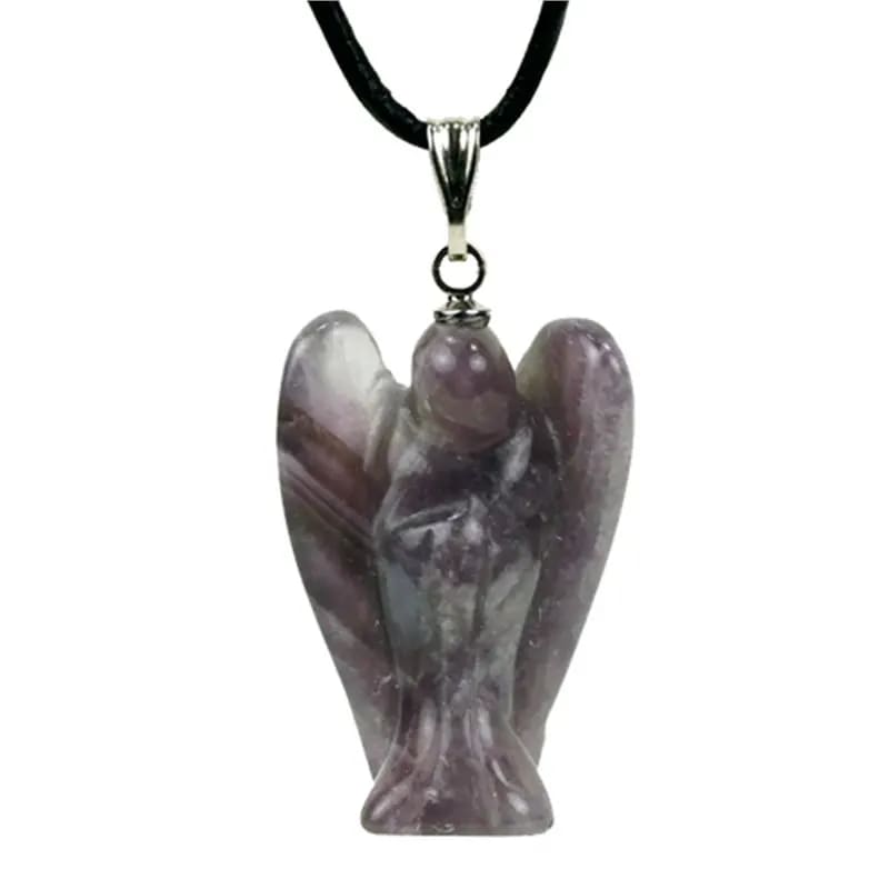 Amethyst angel pendant