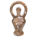 Phoenix naturfarbene Göttinnen-Statuette aus Speckstein