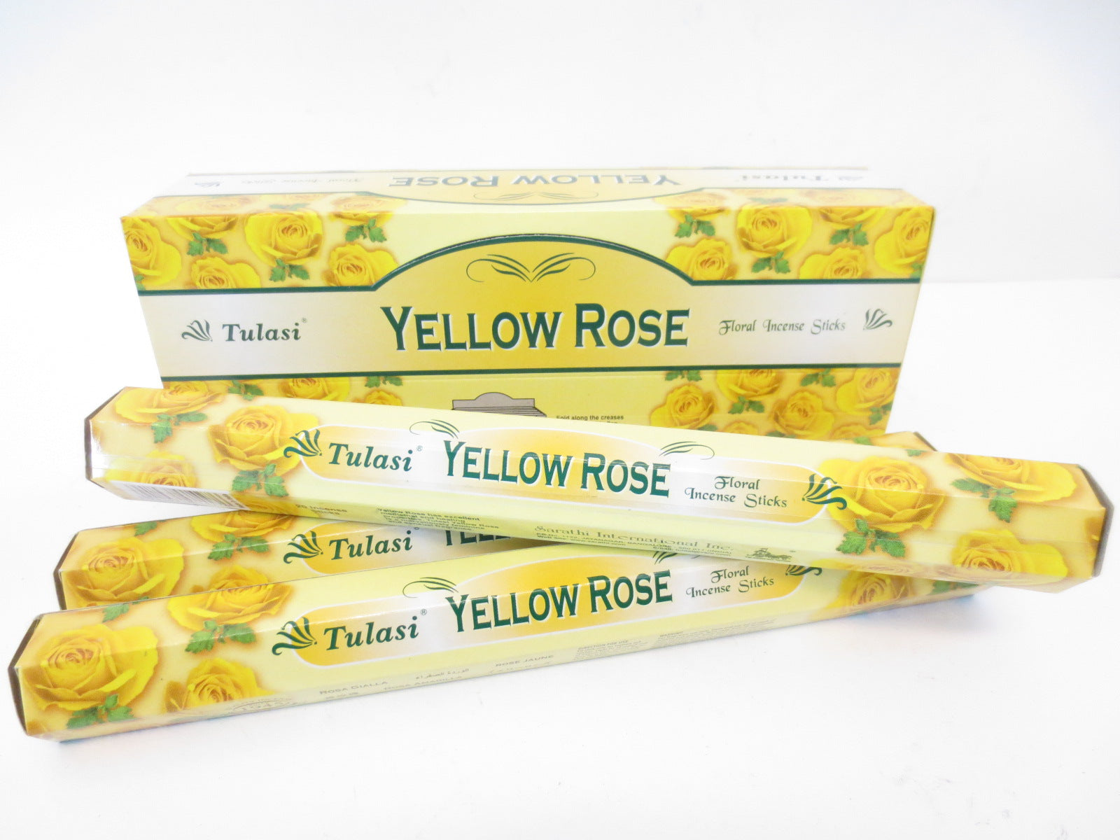 Tulasi Yellow Rose Räucherstäbchen - Sonnige Blumige Atmosphäre für Ihr Zuhause