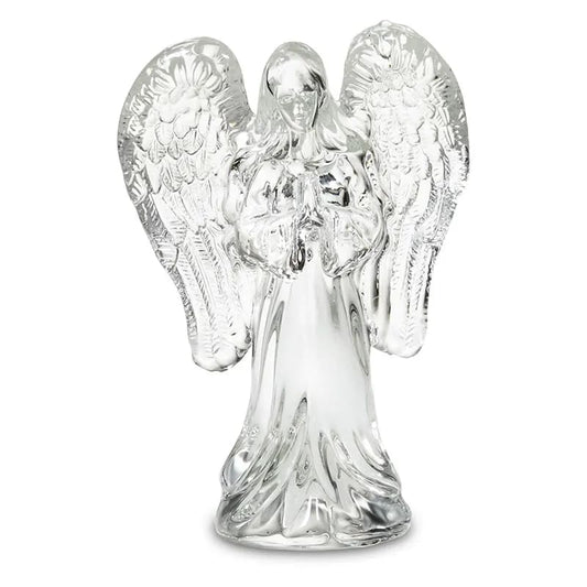 Angel made of glass with frosted glass wings