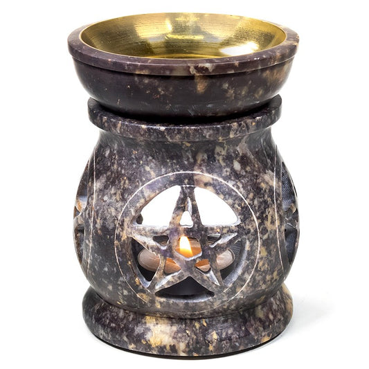 Fragrance lamp pentagram soapstone