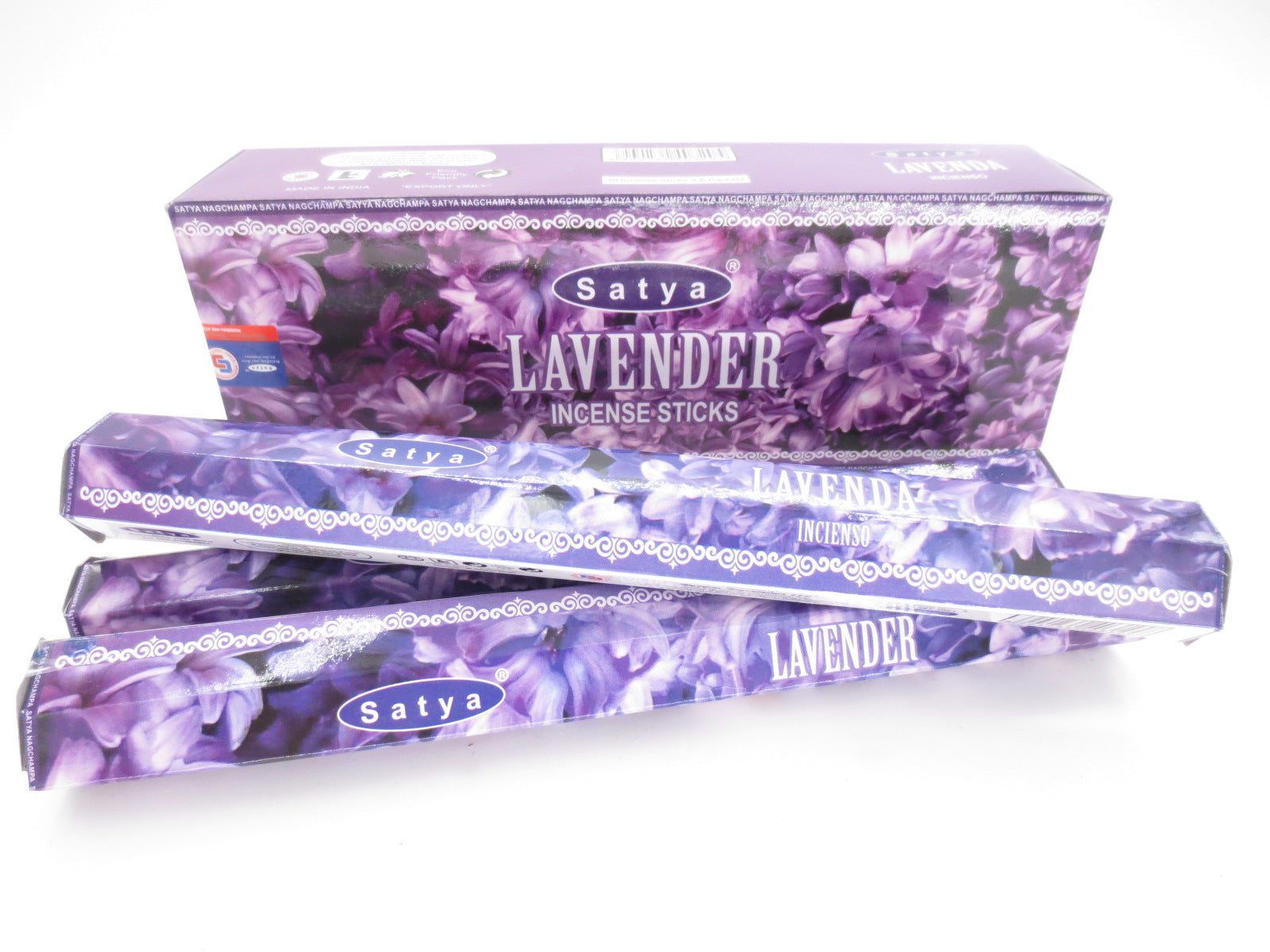 Satya Lavender Hexa Räucherstäbchen Verpackung