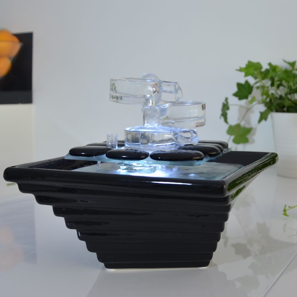 Cristal Line Himalaya-Zimmerbrunnen mit Beleuchtung