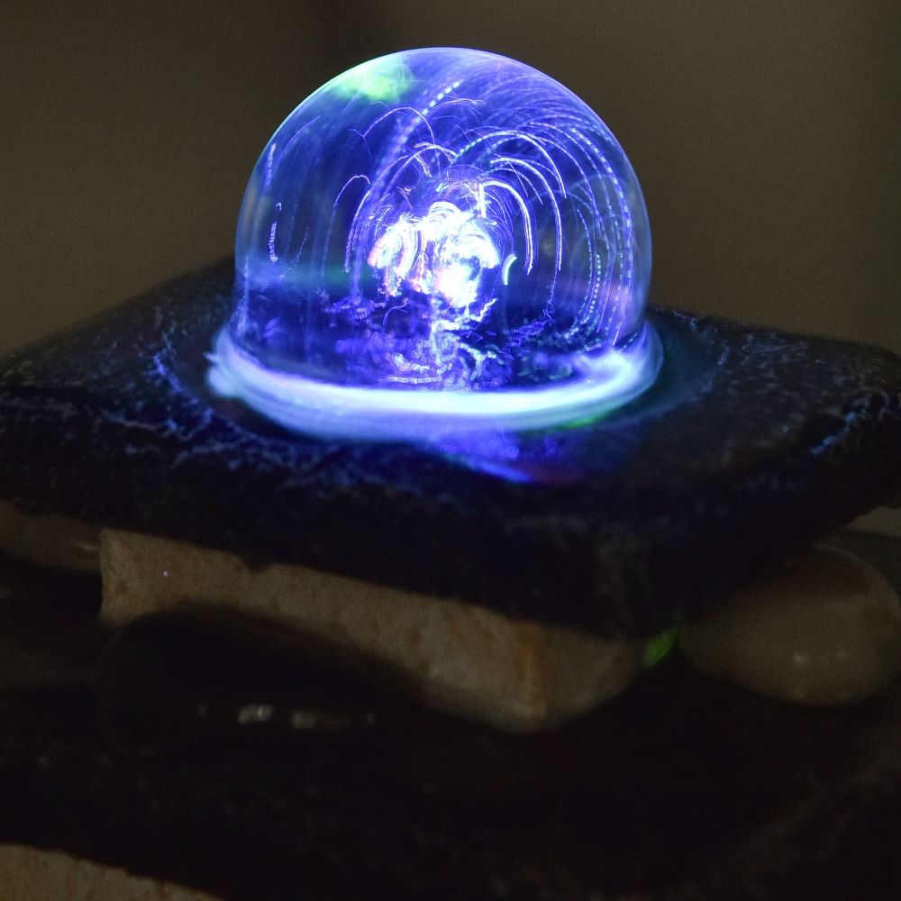 Zen'Light Eka-Wasserbrunnen - Zen-Dekoration für Ihr Zuhause inkl. Pumpe und Beleuchtung