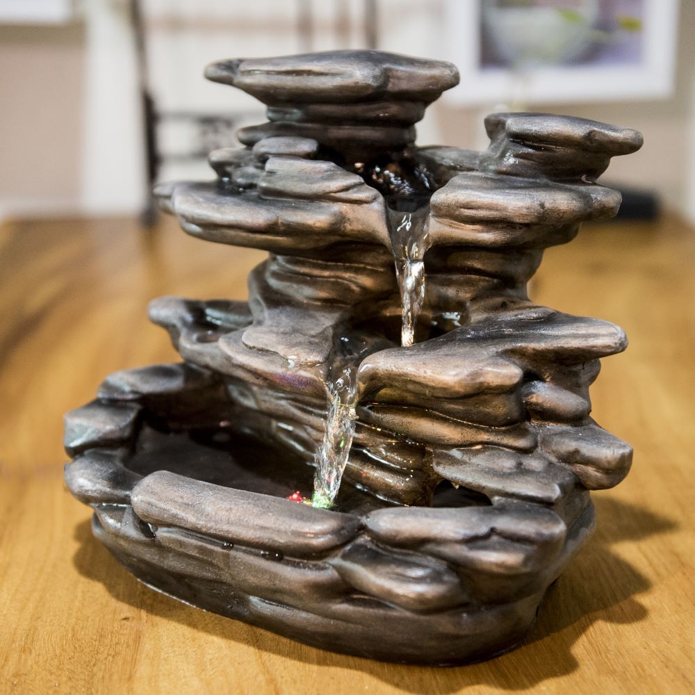 Nature Guilin-Zimmerbrunnen mit Beleuchtung - Entspannung und Harmonie aus der Natur