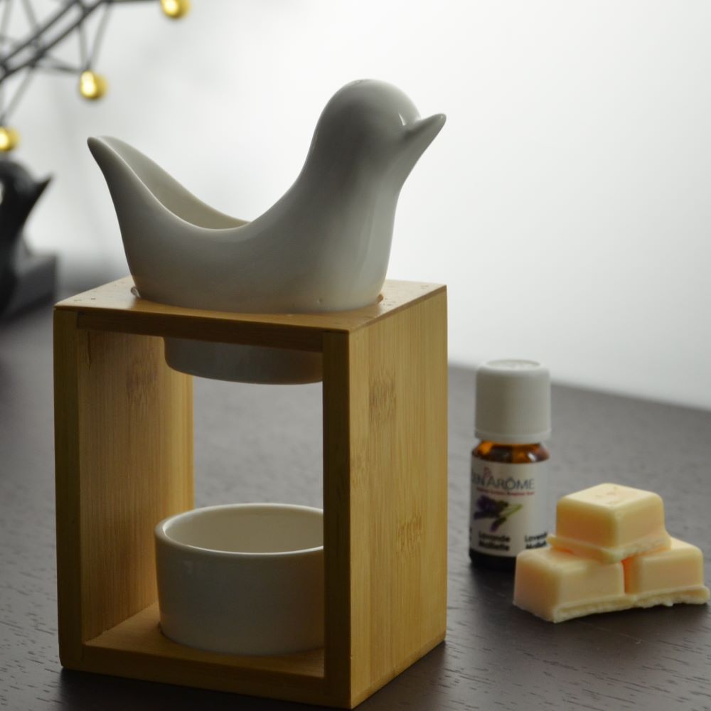 Duftbrenner Serie Naturéa - Birdy White: Natürliche Eleganz und Duftvielfalt