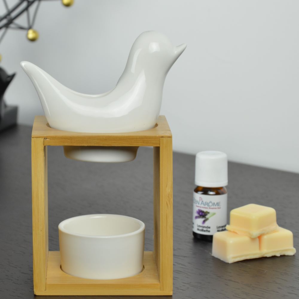 Duftbrenner Serie Naturéa - Birdy White: Natürliche Eleganz und Duftvielfalt